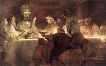 Rembrandt van Rijn Painting - La conspiración de los Bataves Rembrandt